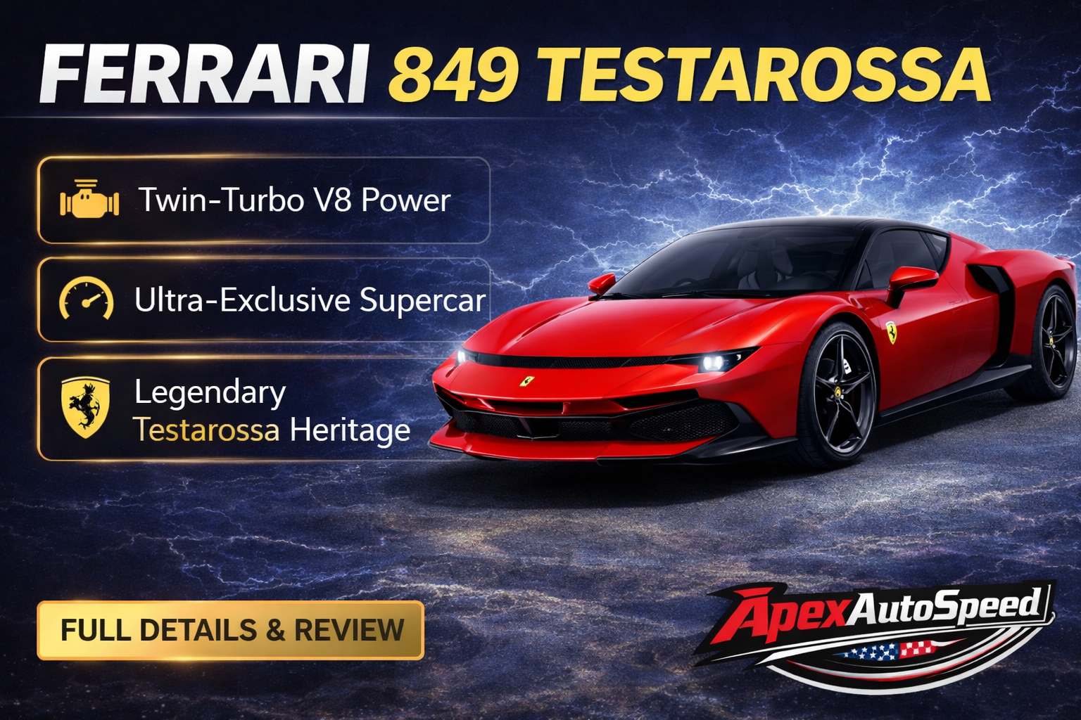 Ferrari 849 Testarossa: A New Twist on a Fitting Auto Icon.