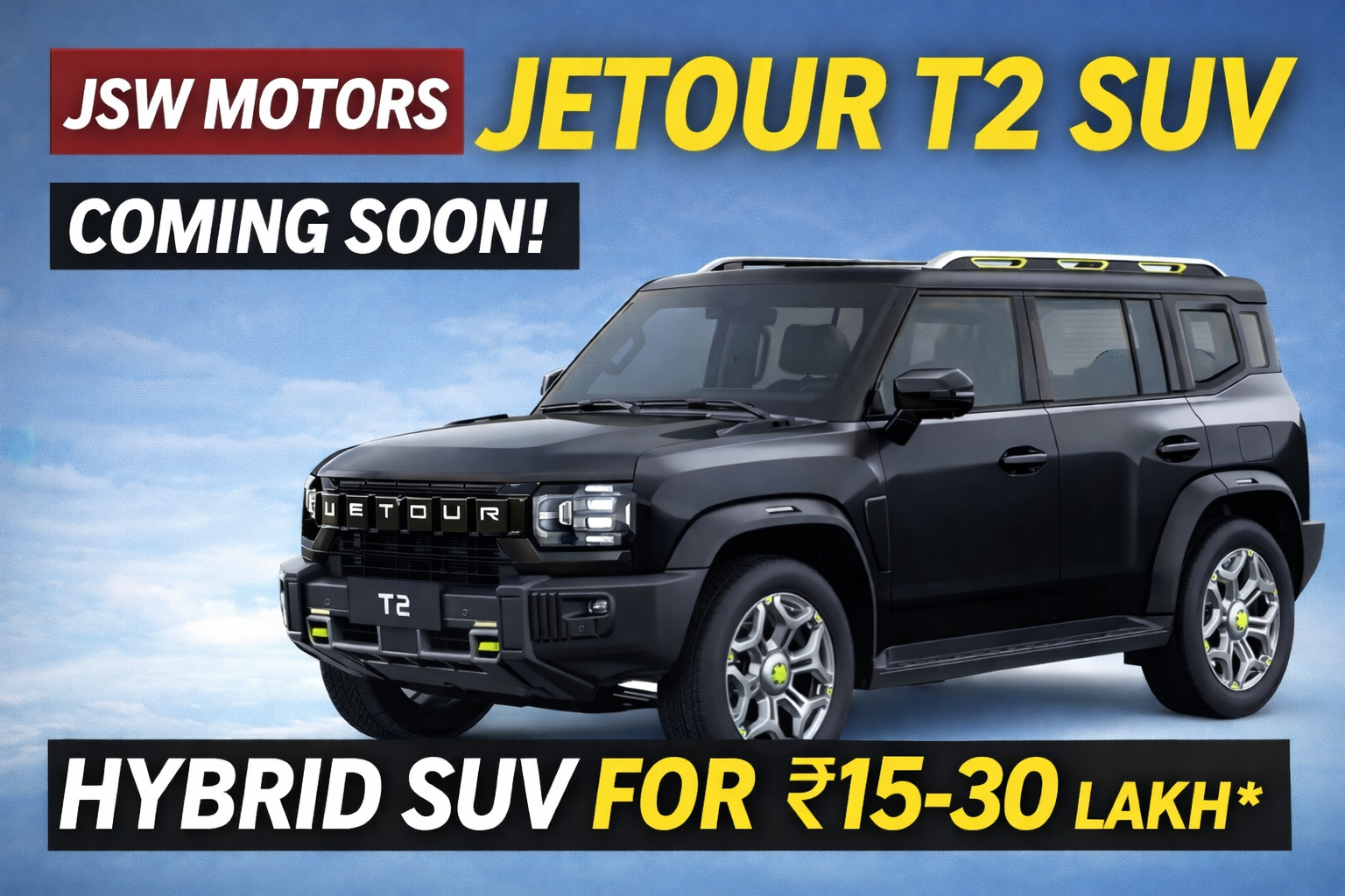 JSW Jetour T2 SUV -India Premiere, Features, Release and Approximate Price.