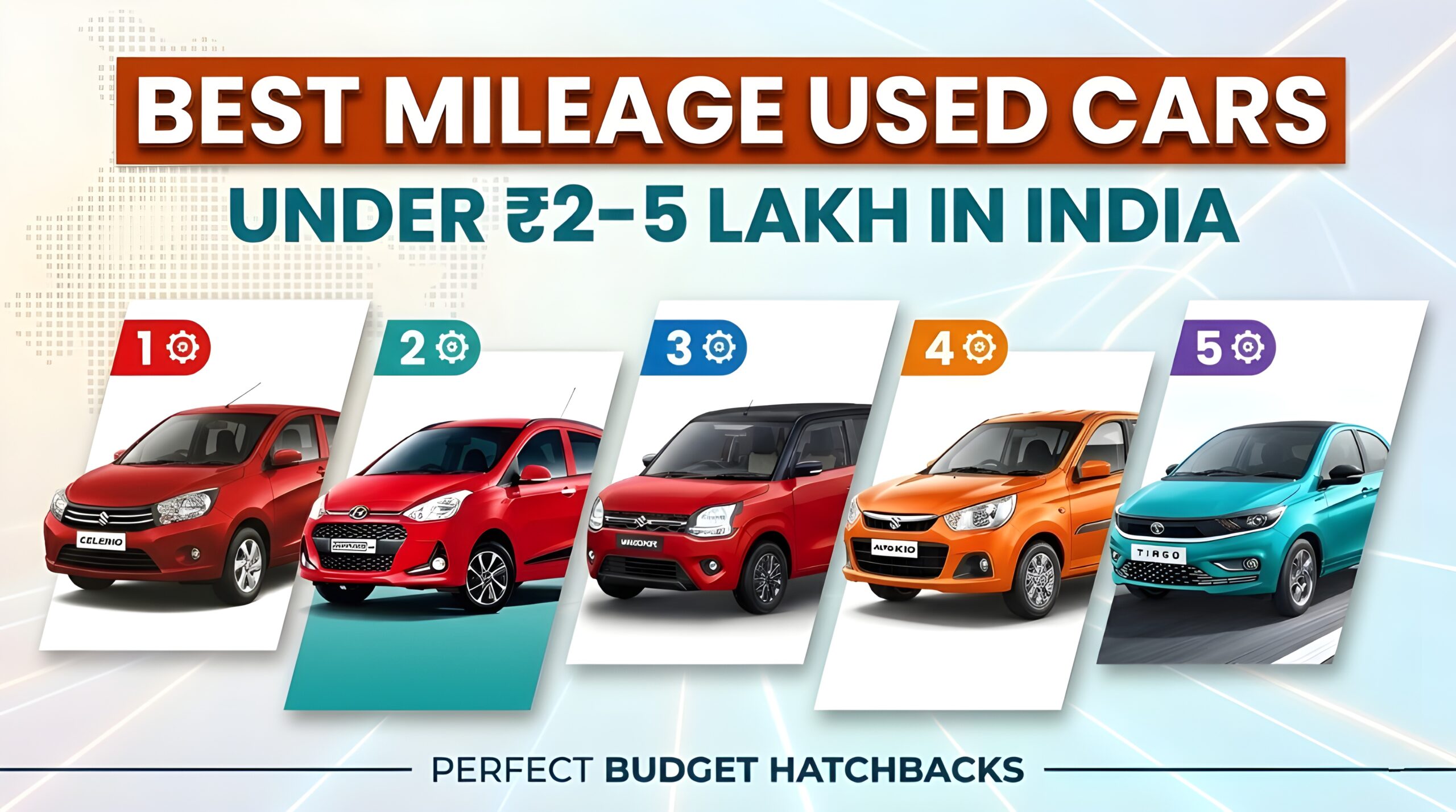 Best Mileage Second-Hand Cars Under 2 to 5 Lakh in India